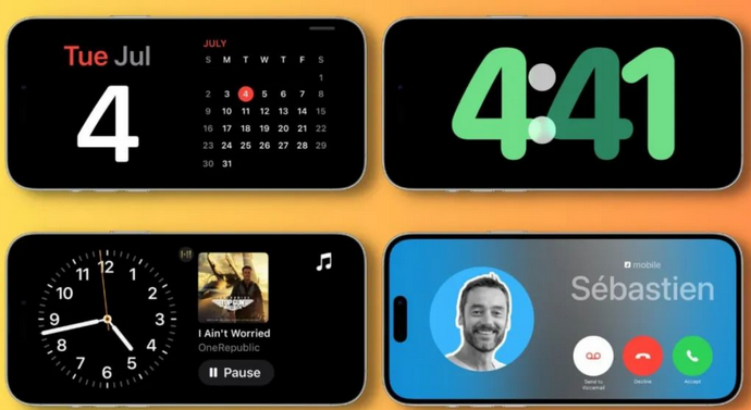 隆德苹果手机维修分享iOS17横屏充电待机显示有什么好处 