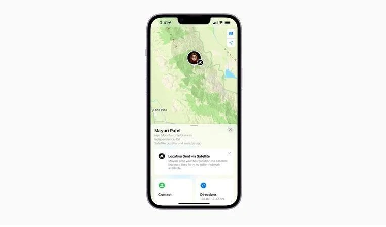 隆德苹果14维修分享iPhone14系列中 FindMy功能通过卫星分享位置方法教程 