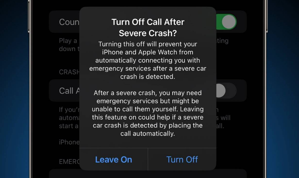 隆德苹果14维修分享 iPhone 14 和 Apple Watch 上关闭崩溃检测 