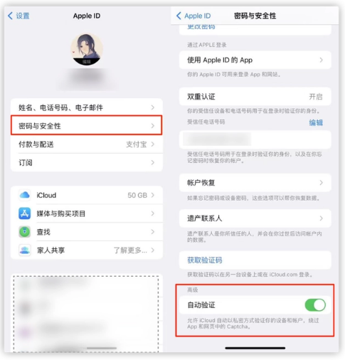 隆德苹果手机维修分享iOS 16 自动验证功能开启方法 